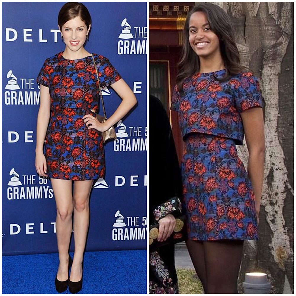 TopShop Floral Brocade Cutout Dress